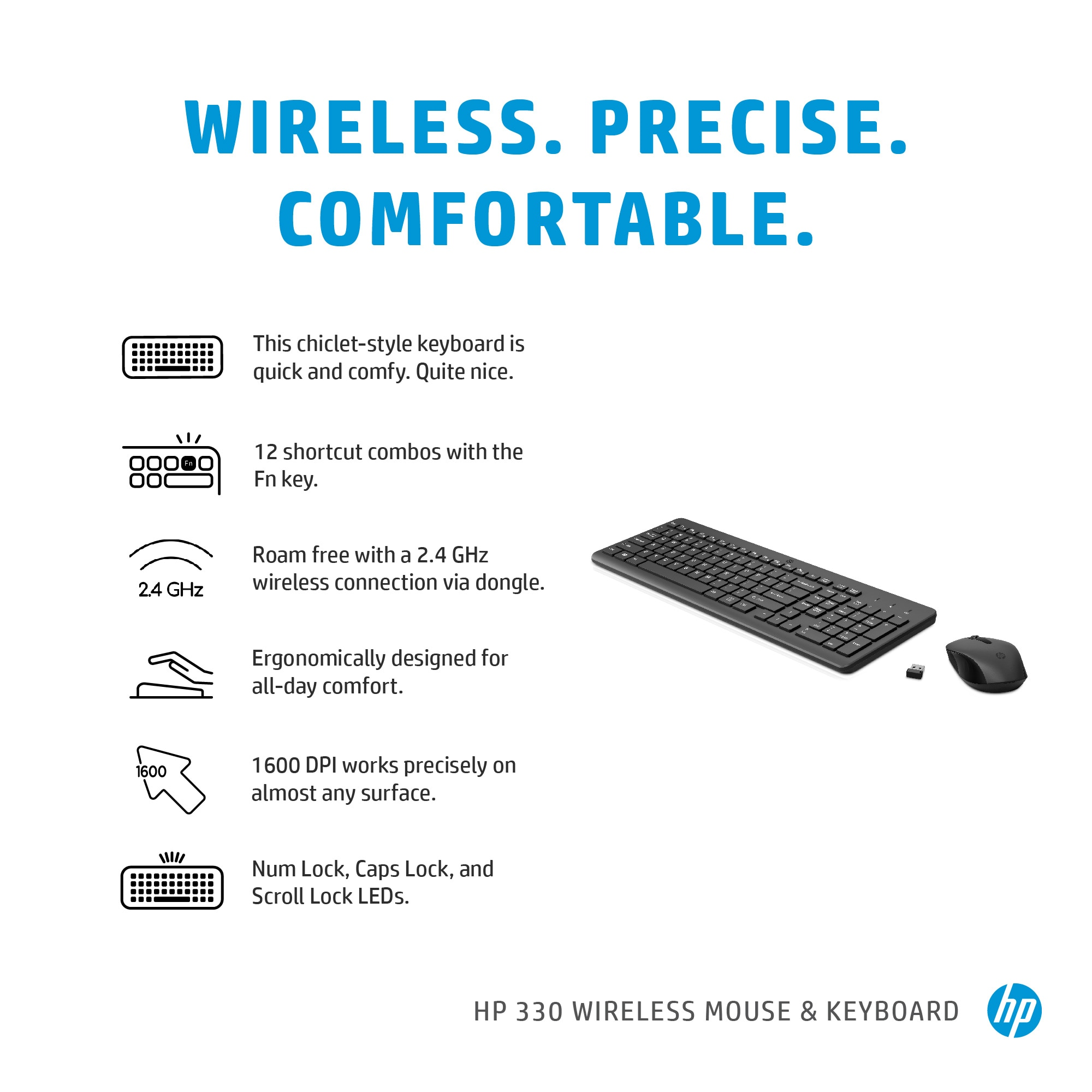HP 330 Wireless Mouse and Keyboard Combo HP 330 Wireless Mouse and Keyboard Combo